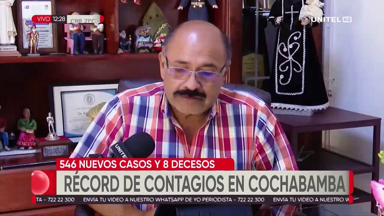 Cochabamba registra la segunda cifra más alta de lo que va de la pandemia
