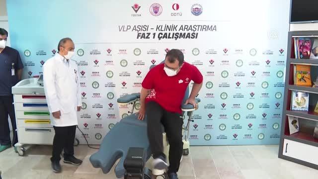 Varank, yerli imkanlarla geliştirilen Faz-1 aşamasındaki VLP aşının ikinci dozunu yaptırdı