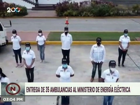 Gobierno Nacional entrega ambulancias al Ministerio para Energía Eléctrica