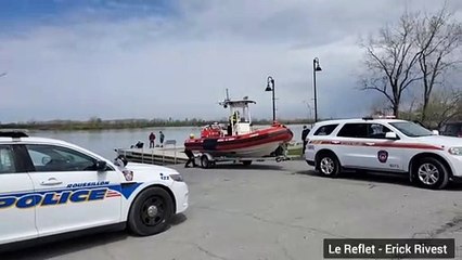 Intervention des services d'urgence à La Prairie