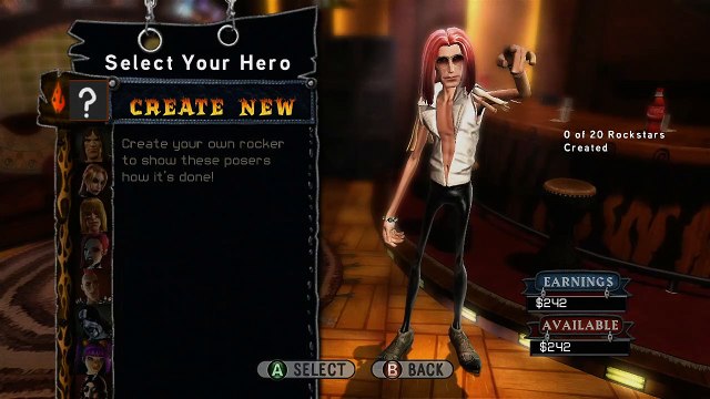Guitar Hero World Tour - Rock Star Creator Vignette