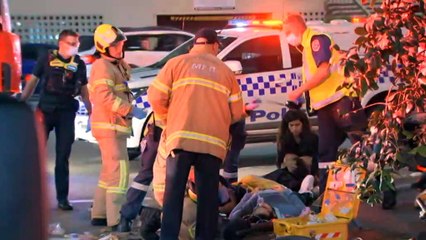 Horror truck crash leaves five pedestrians injured