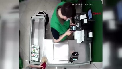 KAĞITHANE'DE MARKETTE DEHŞET ANLARI