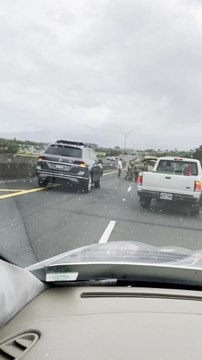 Military Hummer Jackknifes on Highway