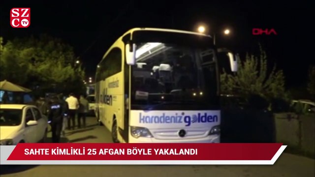 Sahte kimlik ve seyahat izin belgeli 25 Afgan yakalandı