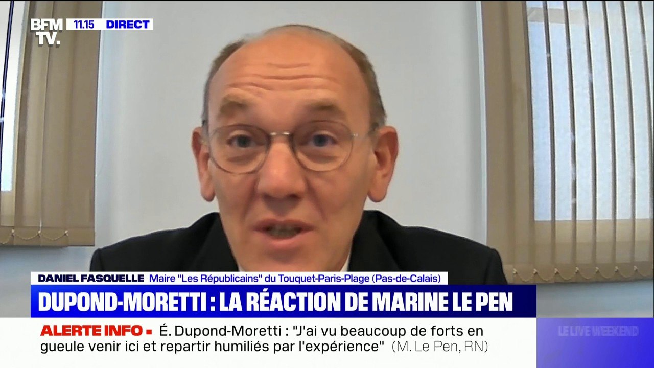 Daniel Fasquelle est "agacé" que Marine Le Pen et Éric Dupond-Moretti choisissent le Pas-de-Calais "pour débattre de sujets nationaux"