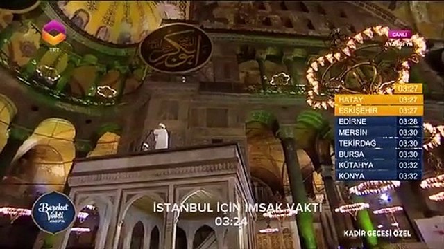 Ayasofya Camii'nde ezan okundu