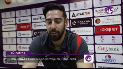 Ankara Keçiörengücü'nün stoperi Fatih Selimhan Solmaz: "Play-off'a kalmak istiyoruz"