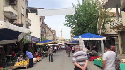 Germencik'te zabıtadan pazar yerlerinde Kovid-19 denetimi