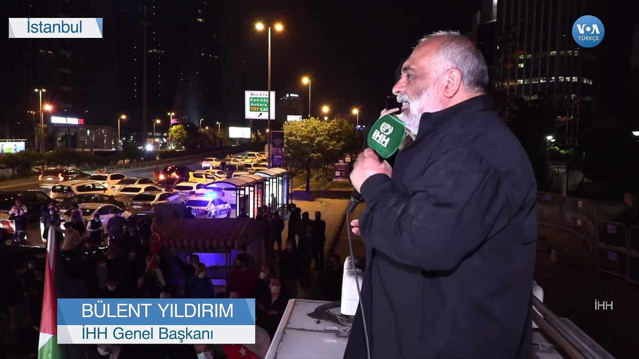 İstanbul’da İsrail Protestosu