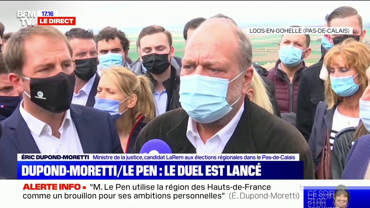 Éric Dupond-Moretti: "Je ne veux pas chasser sur les terres du Front national, je veux chasser le Front national de ces terres"