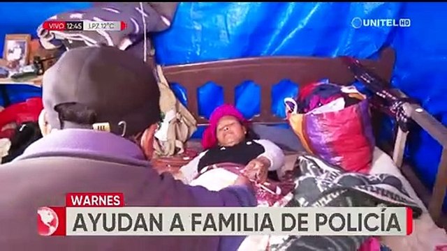 Médicos trata a la esposa del policía que vive en condiciones precarias