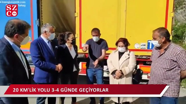 İYİ Parti heyeti, sınır kapısında bekleyen TIR şoförlerinin sorunlarını dinledi: Sarp kapısı dert kapısı olmasın