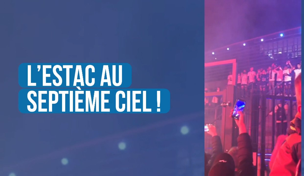 Les supporters remercient l'Estac pour sa montée en Ligue 1