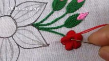 Amazing Hand Embroidery Tutorial, Easy Flower Embroidery For Beginners, Sewing Flower Stitch