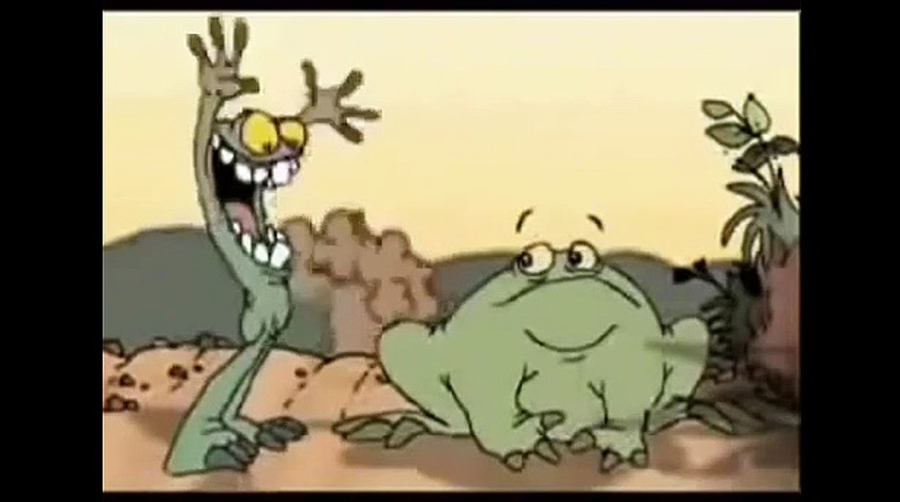 Jamaican Cartoon.Frogs Fighting For Flies. Watch