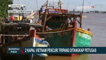 Petugas Tangkap 2 Kapal Vietnam Pencuri Teripang di Laut Natuna