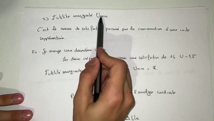 L’utilité cardinale - microéconomie S1