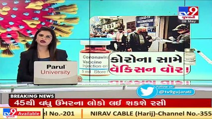 COVID-19_ People queue up for vaccine shots at a centre in Surat _ TV9News