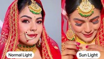 Self Lockdown Bridal Makeup || खुद से करें घर पर ही अपनी शादी का मेकअप पार्लर जैसा ॥ #Bridalmakeup