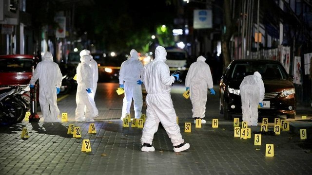 CCTV footage of Maldives blast Surfaces