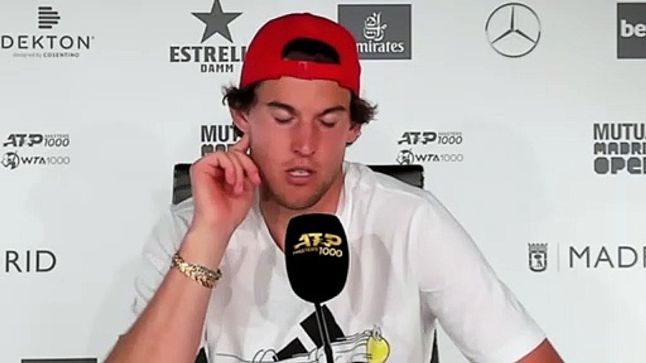 ATP - Madrid 2021 - Dominic Thiem : "I mean, it was just not enough against Sascha, who played well I think"