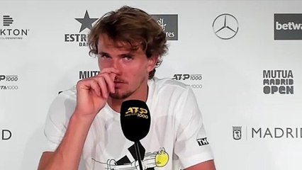 ATP - Madrid 2021 - Alexander Zverev, in final : "The job is not done yet !"