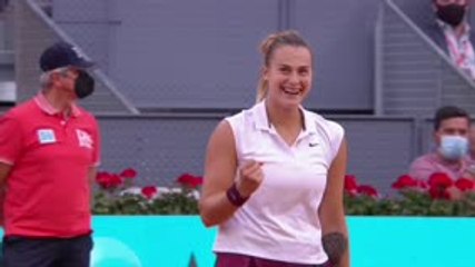Madrid - Sabalenka décroche le titre face à Barty