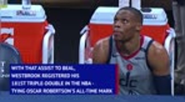 Westbrook ties Robertson mark in thrilling OT win