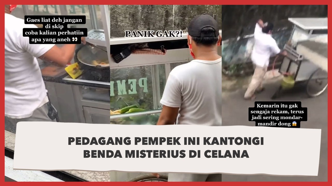 Pedagang Pempek ini Kantongi Benda Misterius di Celana, Bikin Publik Curiga