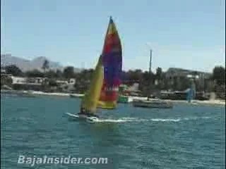 Sailboat Racing in La Paz, Baja California Sur