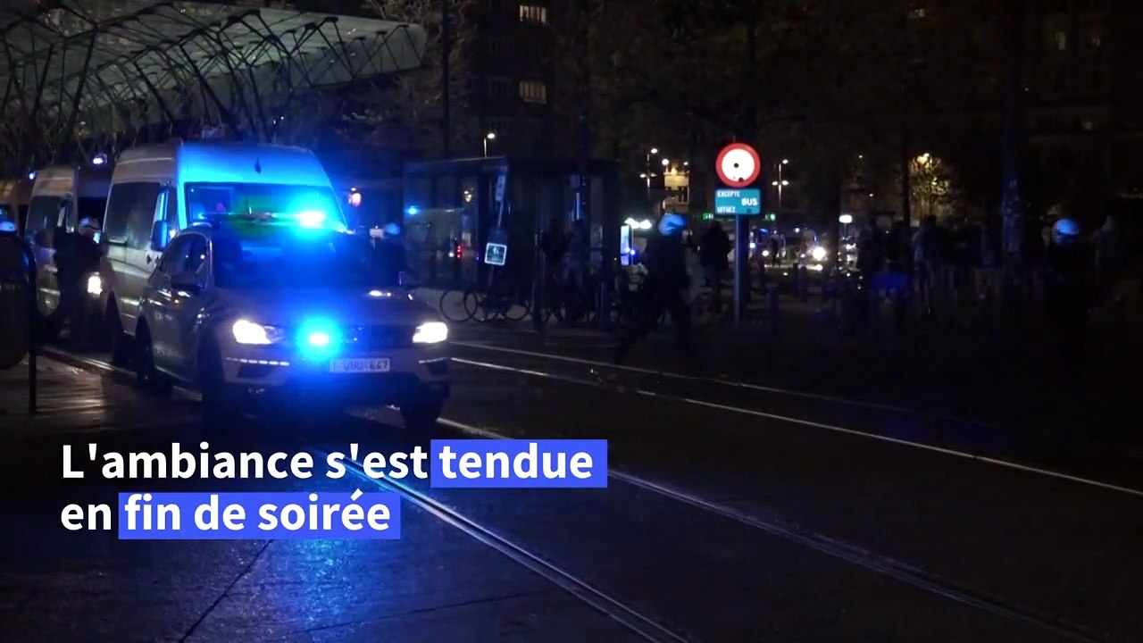 Belgique: la fin du couvre-feu fêté à Bruxelles avec des heurts en fin de soirée