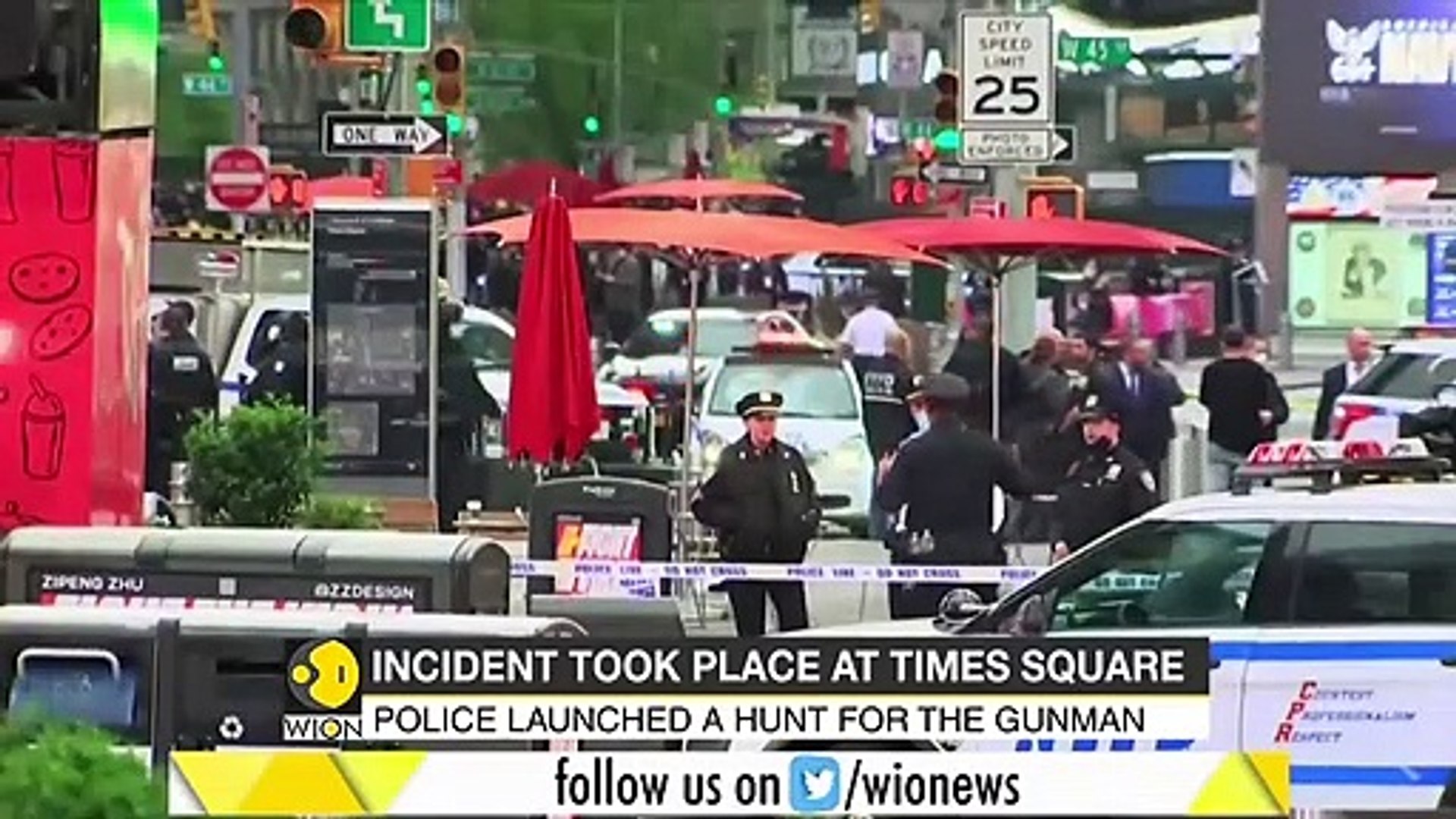 New York Times Square shooting leaves three injured _ Latest World English News _ WION News