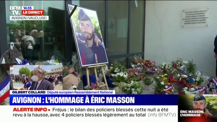Hommage à Éric Masson: pour Gilbert Collard, "c'est un moment de communion dans le deuil"