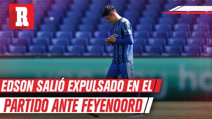 Edson Álvarez cometió penal y salió expulsado vs el Feyenoord