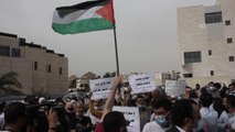 Ürdünlüler, İsrail'in Kudüs ve Filistinlilere yönelik ihlallerini protesto etti