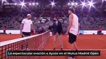 La espectacular ovación a Ayuso en el Mutua Madrid Open… ¡que impresionó hasta a Zverev!