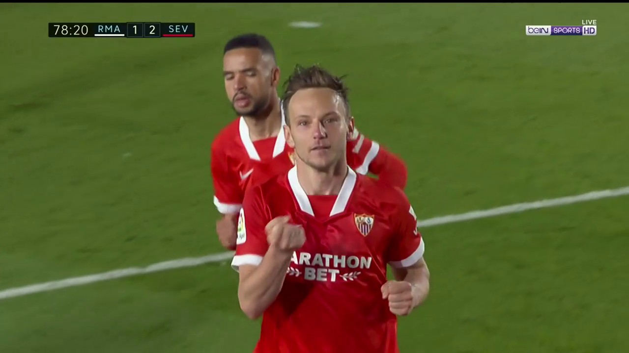 GOAL: Ivan Rakitic, penalty - Real Madrid 1-2 Sevilla