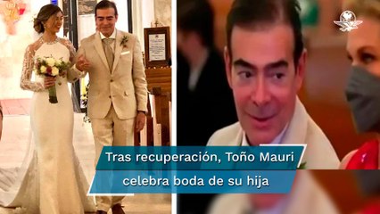 Toño Mauri entrega a su hija en el altar tras su milagrosa recuperación del Covid-19