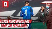 Edson Álvarez pidió disculpas tras ser expulsado en el partido contra el Feyenoord