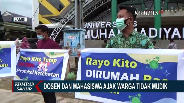 Cegah Penyebaran Covid-19, Dosen dan Mahasiswa Ajak Warga Tidak Mudik
