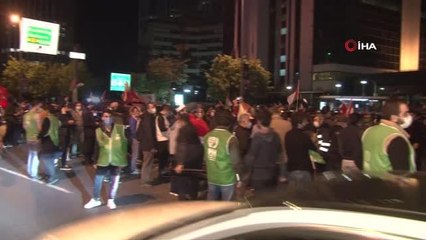 İstanbul'daki İsrail Başkonsolosluğu önündeki protesto devam ediyor