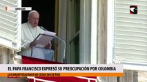 El Papa Francisco expresó su preocupación por Colombia