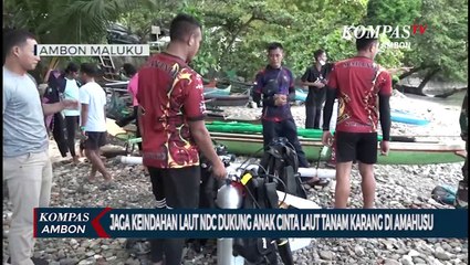 NDC Dukung Anak Cinta Laut Tanam Terumbu Karang