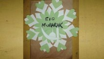 Eid mubarak card making for easy crafts
