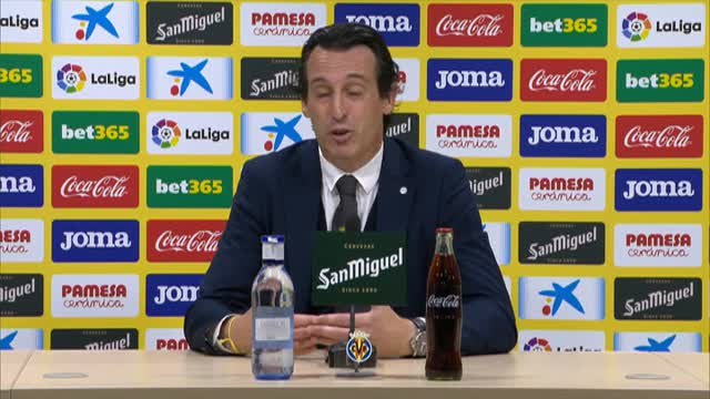 Unai Emery: Es una impotencia tremenda, es un partido muy condicionado