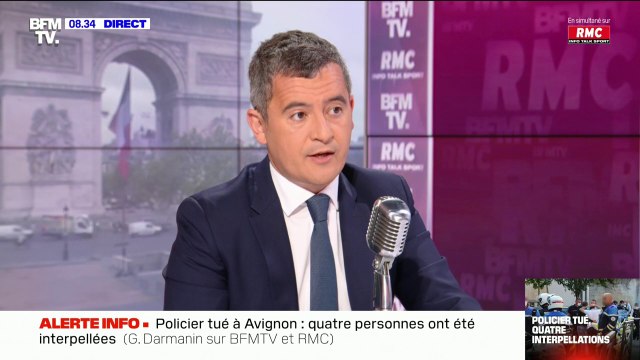 Policier tué à Avignon: Gérald Darmanin suspecte fortement que le tireur figure parmi les individus interpellés