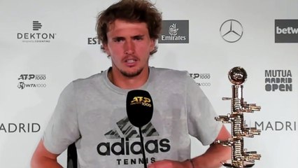 ATP - Madrid 2021 - Alexander Zverev : "I mean, both obviously great players on clay, maybe the two best players right now"