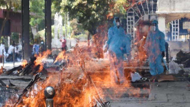 Ashes of pyre reaching people's homes from cremation ground