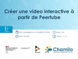 Chamilo - Créer une vidéo interactive à partir de Peertube